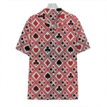 Playing Card Suits Plaid Pattern Print Hawaiian Shirt