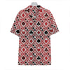 Playing Card Suits Plaid Pattern Print Hawaiian Shirt