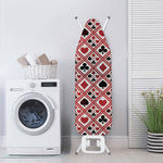 Playing Card Suits Plaid Pattern Print Ironing Board Cover