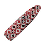 Playing Card Suits Plaid Pattern Print Ironing Board Cover