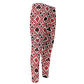 Playing Card Suits Plaid Pattern Print Men's Compression Pants
