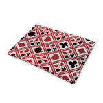 Playing Card Suits Plaid Pattern Print Pet Cooling Mat Cover