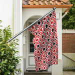 Playing Card Suits Plaid Pattern Print Polyester Flag