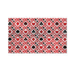 Playing Card Suits Plaid Pattern Print Polyester Flag