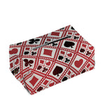 Playing Card Suits Plaid Pattern Print Rectangle Tissue Box Cover