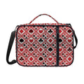 Playing Card Suits Plaid Pattern Print Shoulder Strap Bible Bag