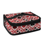 Playing Card Suits Plaid Pattern Print Small Lunch Bag