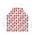 Playing Card Symbols Pattern Print Adjustable Apron