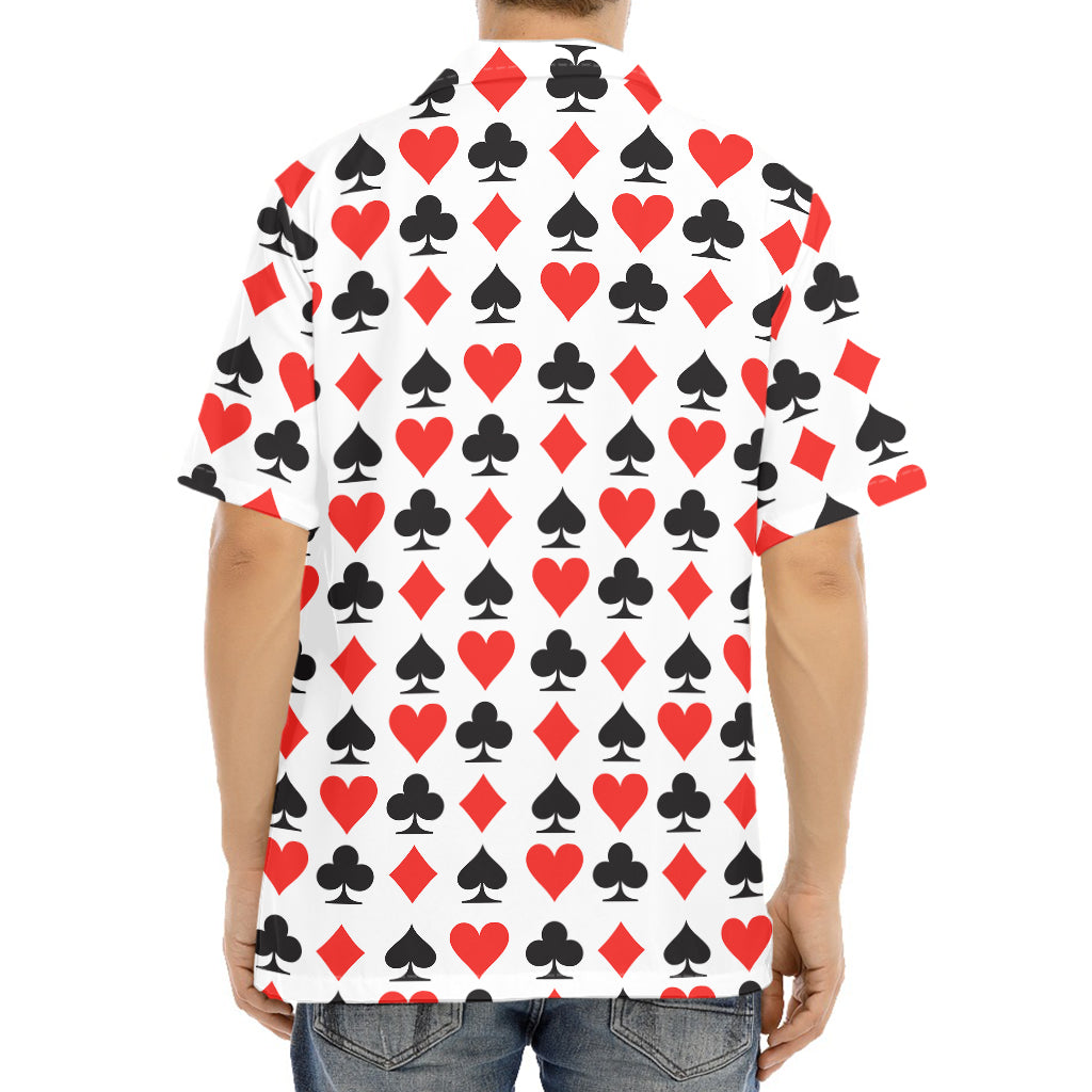 Playing Card Symbols Pattern Print Aloha Shirt