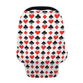 Playing Card Symbols Pattern Print Baby Seat Cover