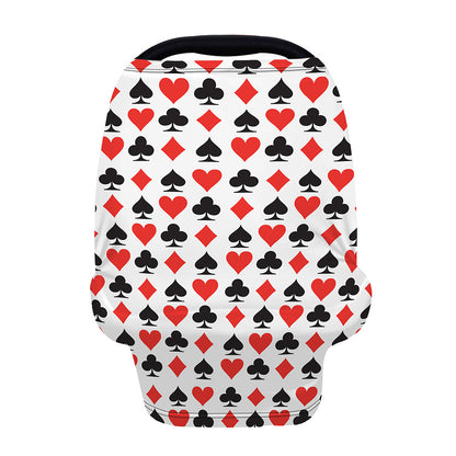 Playing Card Symbols Pattern Print Baby Seat Cover