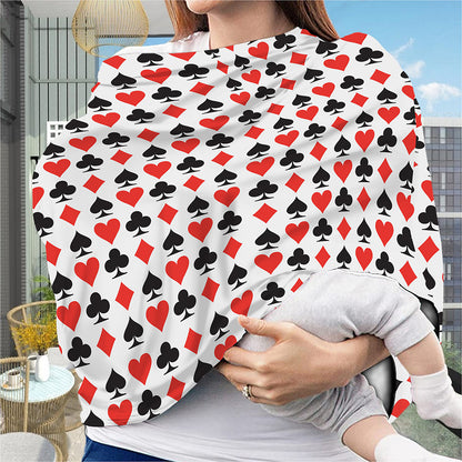 Playing Card Symbols Pattern Print Baby Seat Cover
