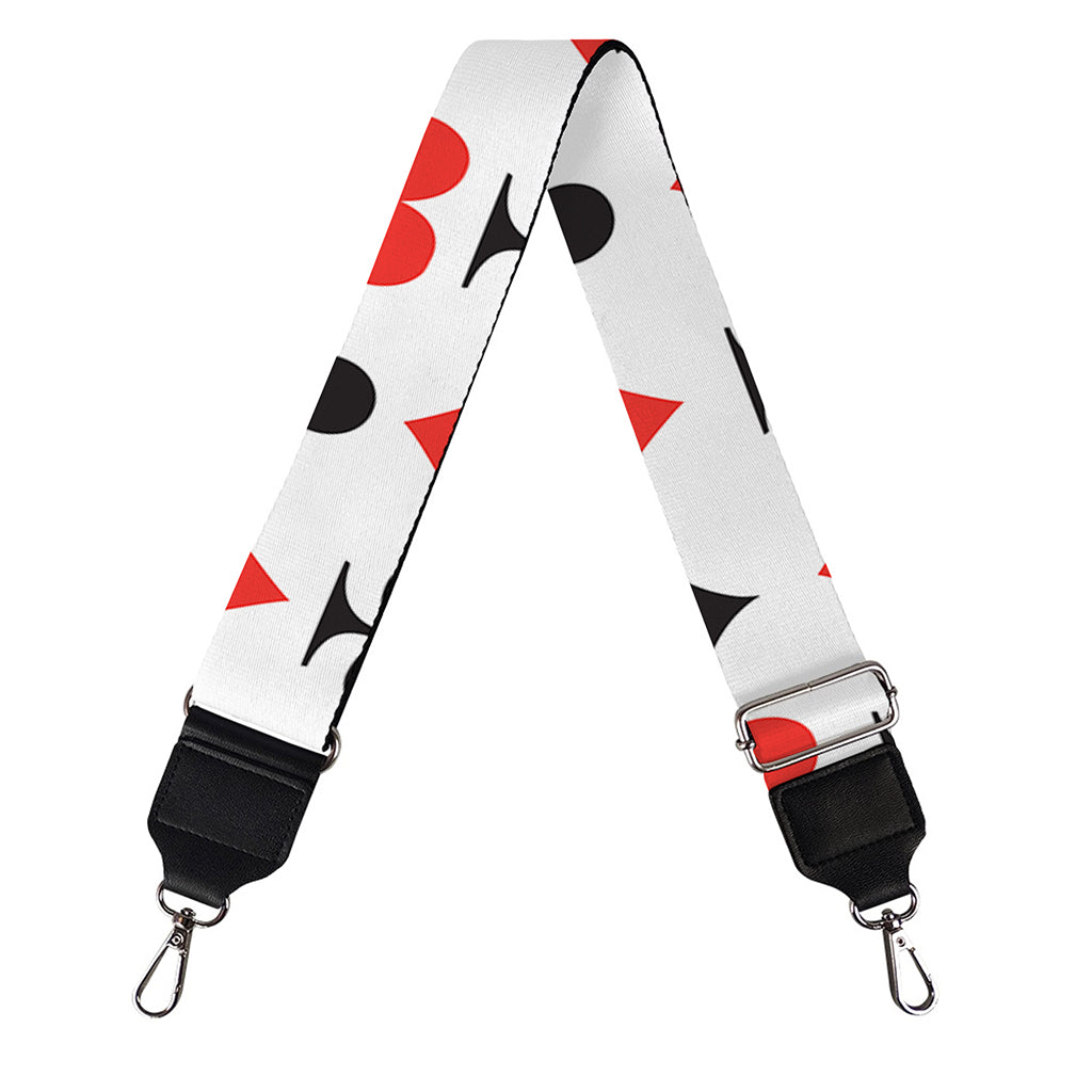 Playing Card Symbols Pattern Print Bag Strap