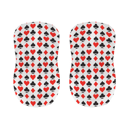 Playing Card Symbols Pattern Print Bar Stool Covers