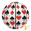 Playing Card Symbols Pattern Print Basketball