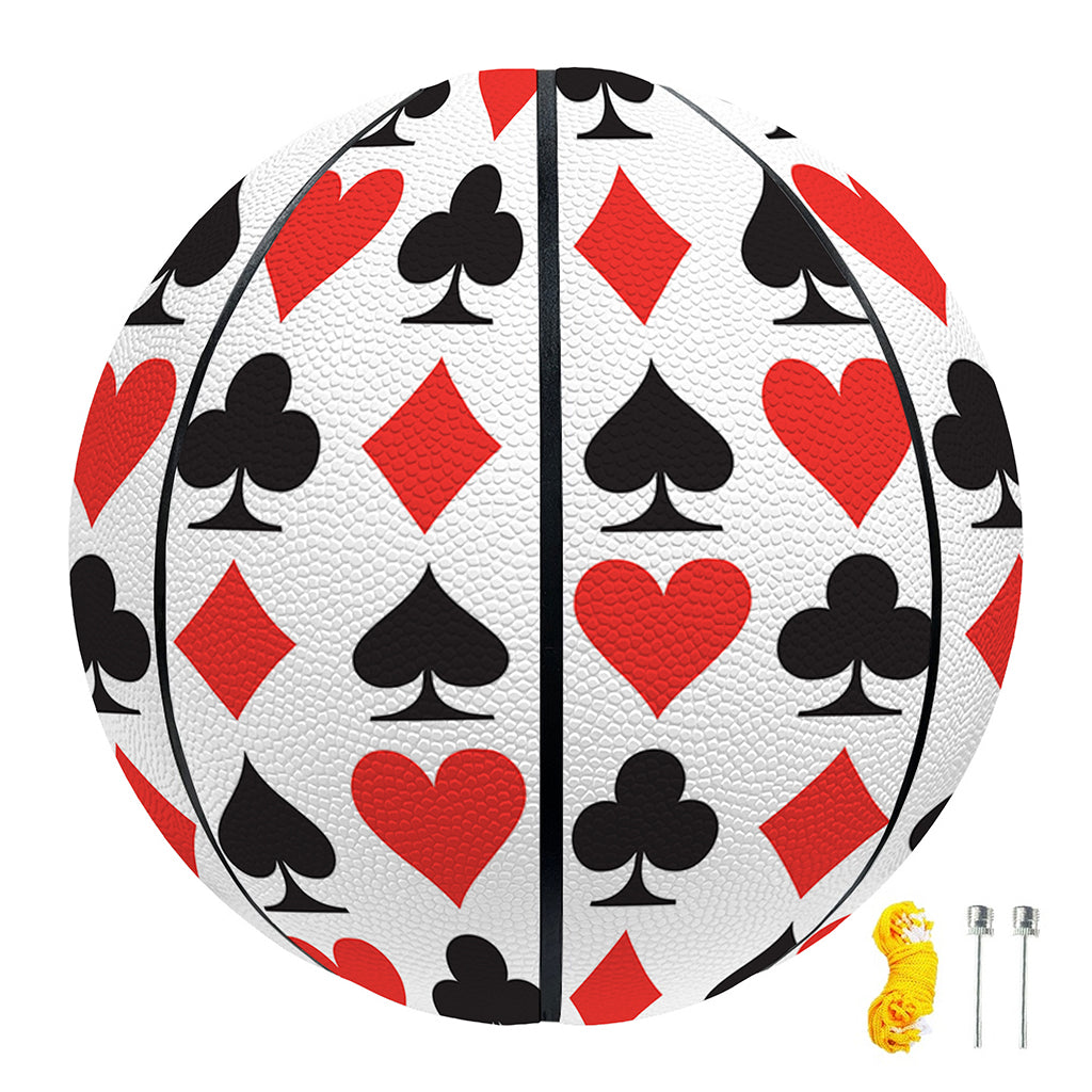 Playing Card Symbols Pattern Print Basketball