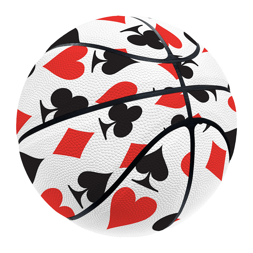 Playing Card Symbols Pattern Print Basketball