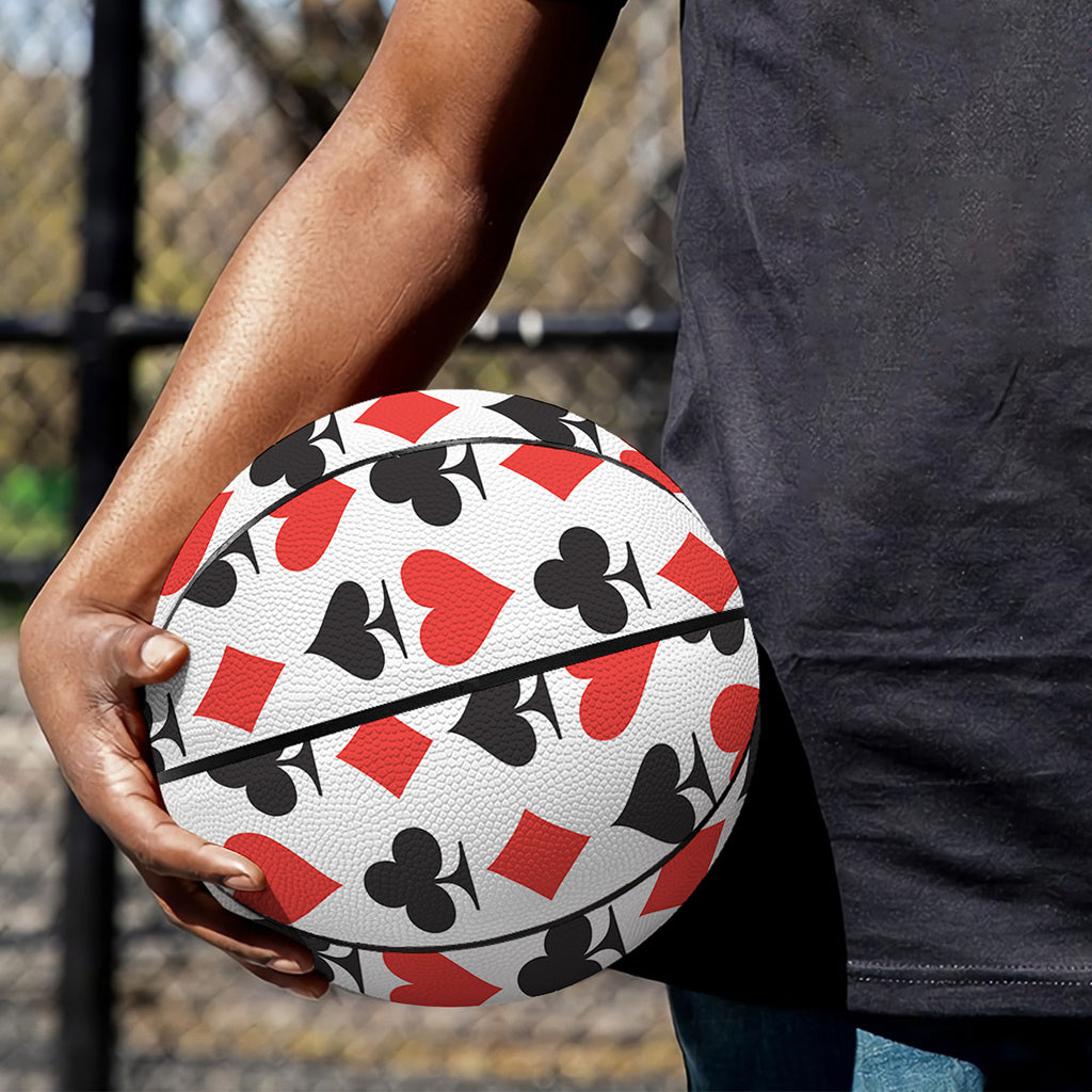 Playing Card Symbols Pattern Print Basketball