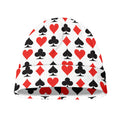 Playing Card Symbols Pattern Print Beanie