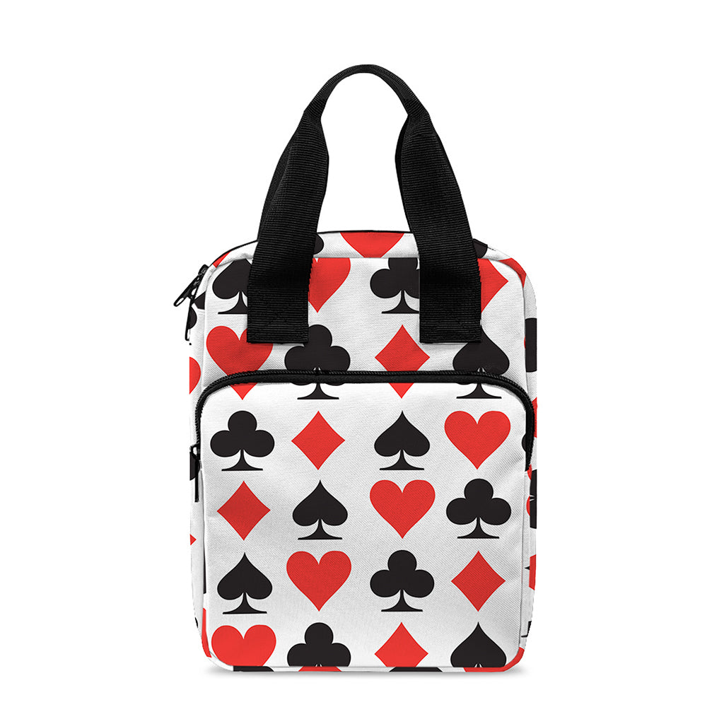 Playing Card Symbols Pattern Print Bible Tote Bag