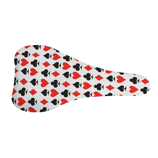 Playing Card Symbols Pattern Print Bicycle Seat Cover