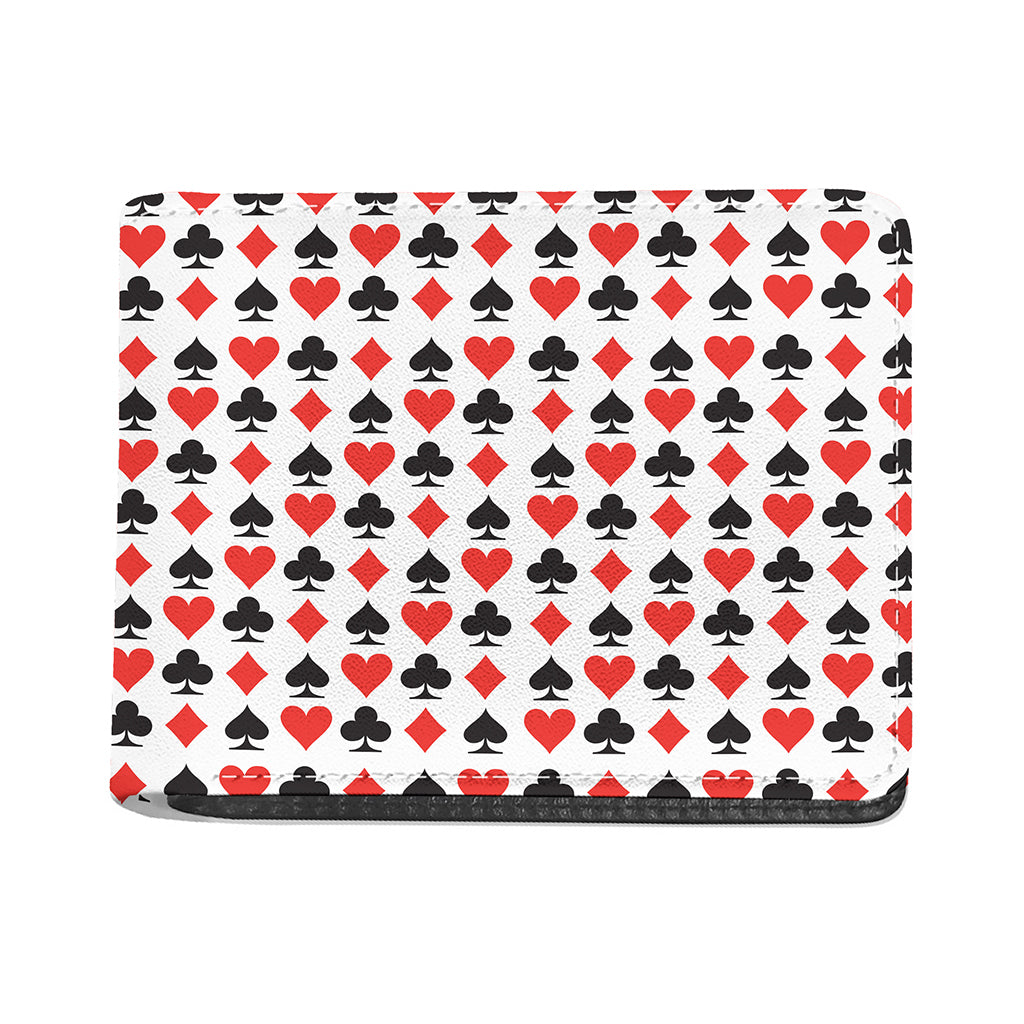 Playing Card Symbols Pattern Print Bifold Wallet