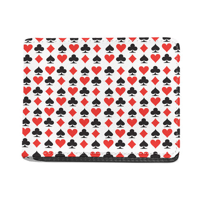 Playing Card Symbols Pattern Print Bifold Wallet