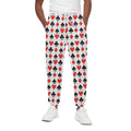 Playing Card Symbols Pattern Print Cotton Sweatpants