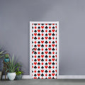 Playing Card Symbols Pattern Print Door Sticker