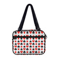 Playing Card Symbols Pattern Print Double Strap Bible Bag