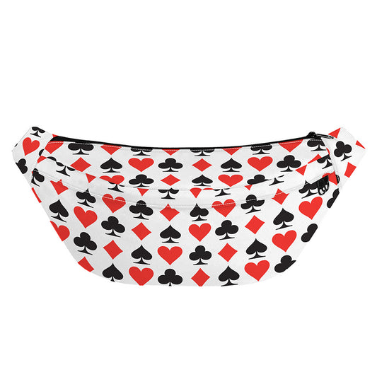 Playing Card Symbols Pattern Print Fanny Pack