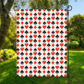 Playing Card Symbols Pattern Print Garden Flag