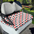 Playing Card Symbols Pattern Print Golf Cart Seat Cover