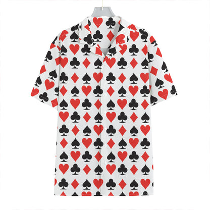 Playing Card Symbols Pattern Print Hawaiian Shirt