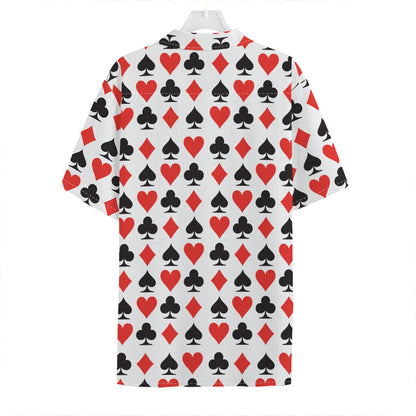 Playing Card Symbols Pattern Print Hawaiian Shirt