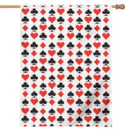 Playing Card Symbols Pattern Print House Flag