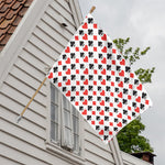 Playing Card Symbols Pattern Print House Flag
