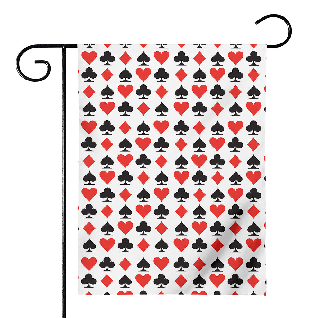 Playing Card Symbols Pattern Print House Flag