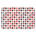 Playing Card Symbols Pattern Print Indoor Door Mat