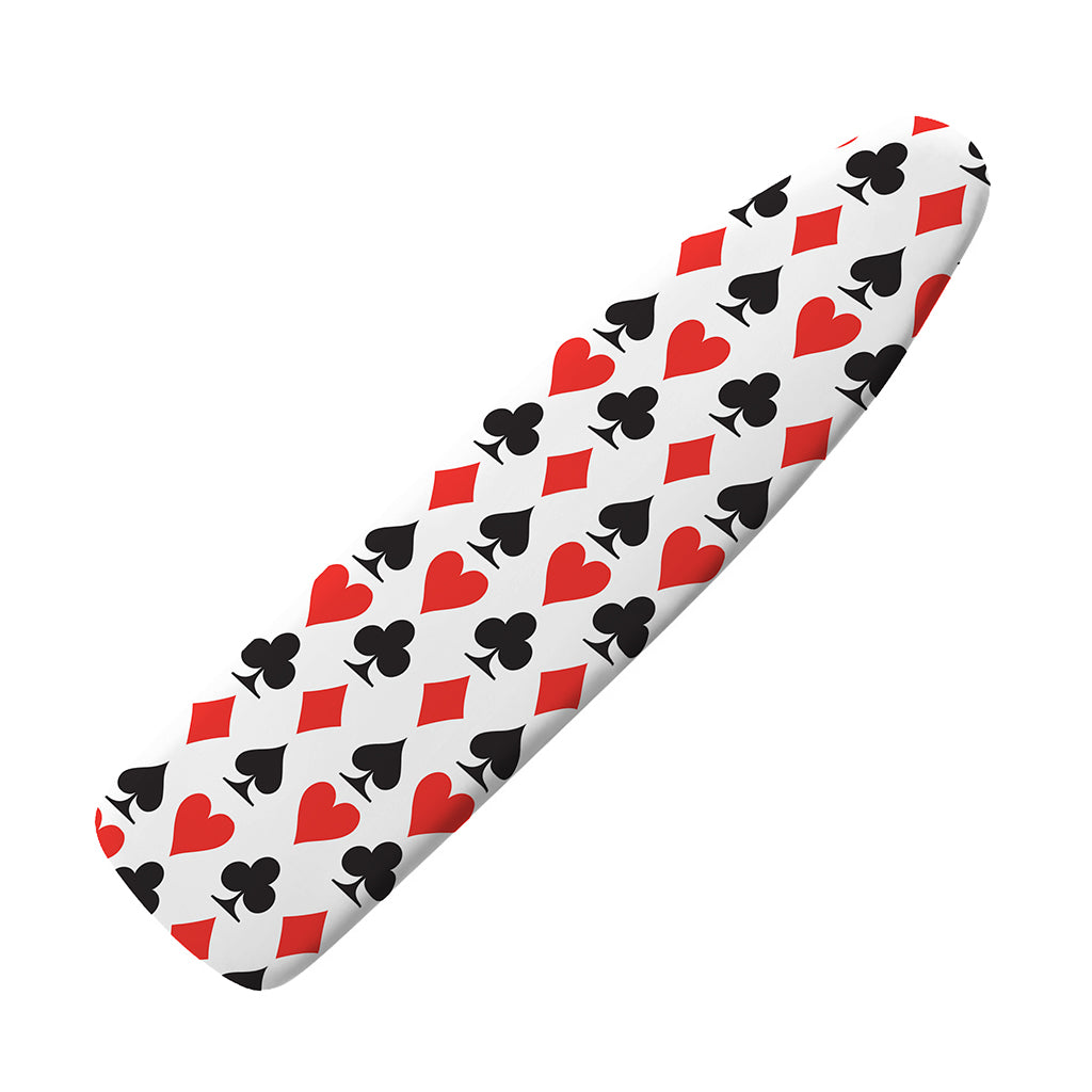 Playing Card Symbols Pattern Print Ironing Board Cover