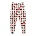 Playing Card Symbols Pattern Print Jogger Pants