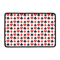 Playing Card Symbols Pattern Print Kitchen Mat