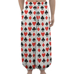 Playing Card Symbols Pattern Print Lantern Pants