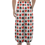 Playing Card Symbols Pattern Print Lantern Pants