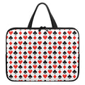 Playing Card Symbols Pattern Print Laptop Sleeve With Handle