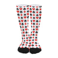 Playing Card Symbols Pattern Print Long Socks