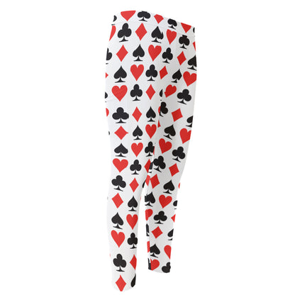 Playing Card Symbols Pattern Print Men's Compression Pants