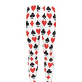 Playing Card Symbols Pattern Print Men's Leggings
