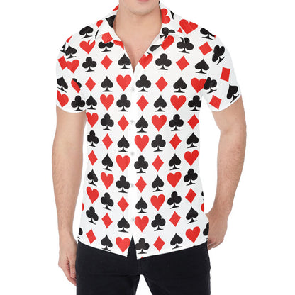 Playing Card Symbols Pattern Print Men's Shirt