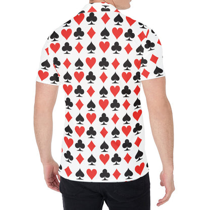 Playing Card Symbols Pattern Print Men's Shirt